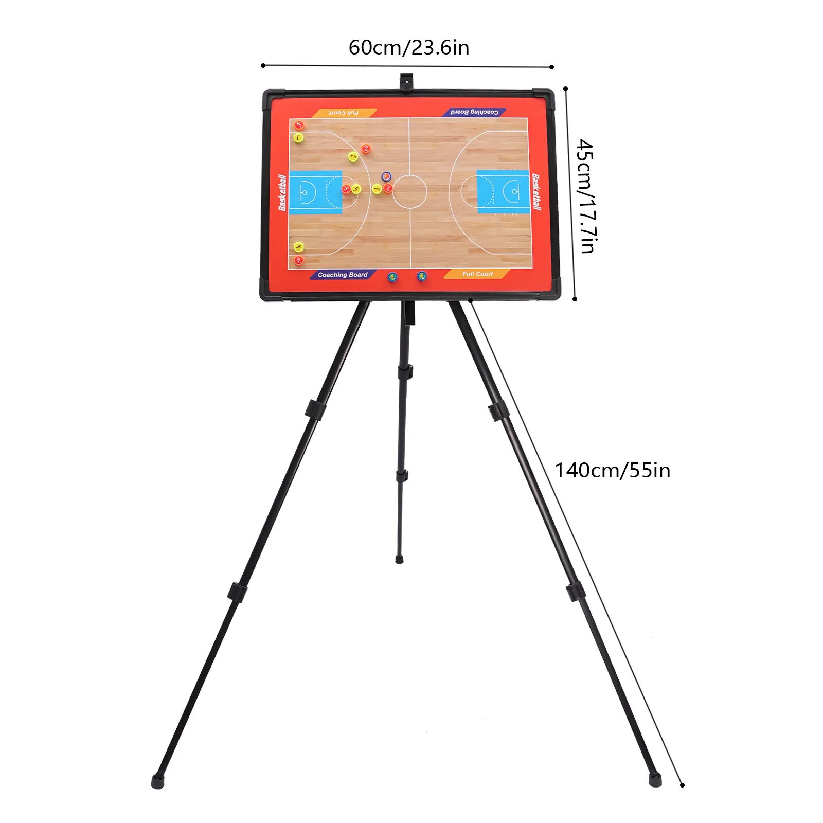バスケットボールコーチングボードコーチクリップボード戦術磁気ボードキットポータブル