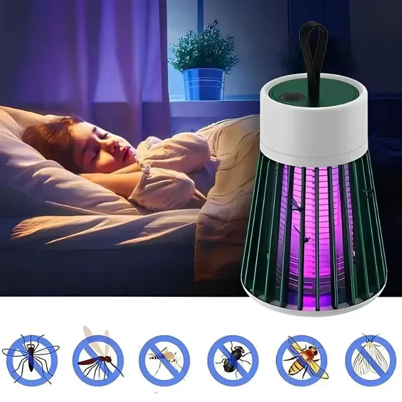 USB descarga eléctrica Bug Zapper Mosquito Killer lámparas repelente Anti Mosquito mosca insecto trampa hogar al aire libre Camping luces antimosquitos Entrega rápida 4-6 días Llegada Envío gratuito