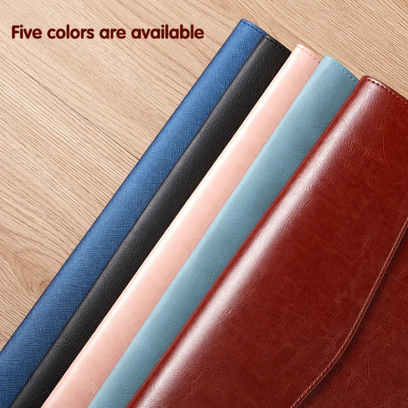 A4 Pu Lederen Document Opbergtas Waterdichte Bestandstas Organizer Data Book File Bill Map School Kantoor Accessoires