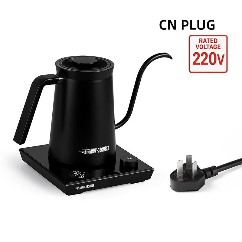 MHW-3BOMBER Intelligenter elektrischer Kaffeekessel, präzise Temperaturregelung, Schwanenhals-Wasserkocher zum Übergießen von Kaffee, Heim-Barista-Zubehör 6