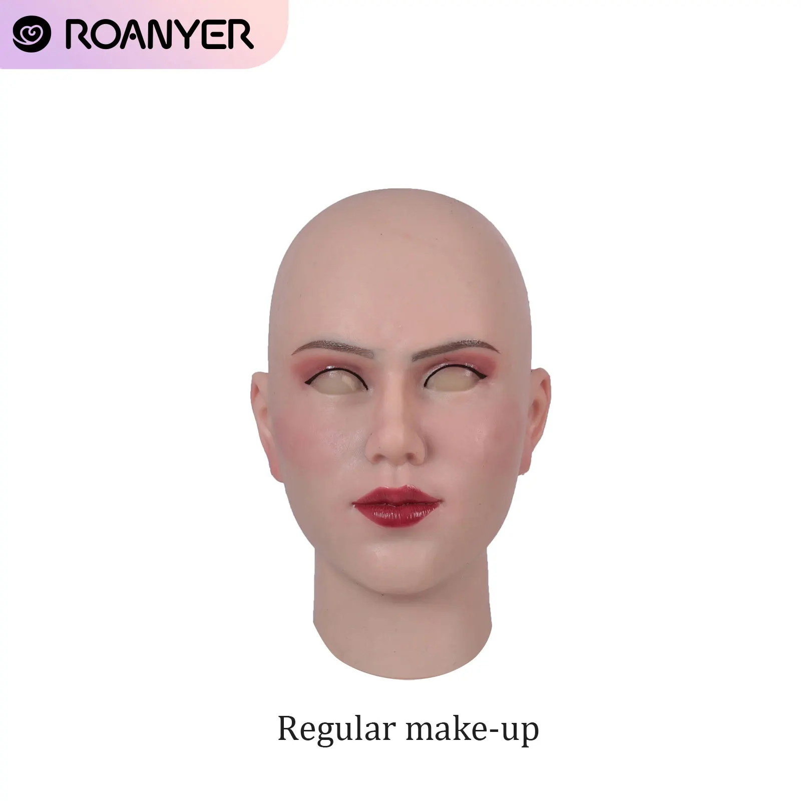 Roanyer Realistic Silicone Mask Scarleta Realistic Female Full Headwear for Crossdresser Drag Queen Cosplay Disguise