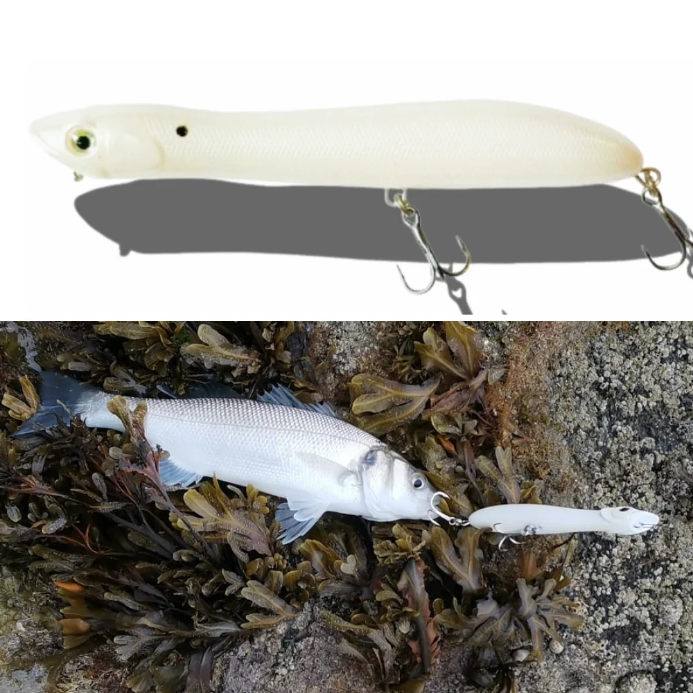 TSUYOKI Z Dog Topwater Surface Popper Рыболовные приманки 125 мм 17,5 г Тройной крючок Z-Claw Плавающие приманки Patchinco Искусственный карандаш