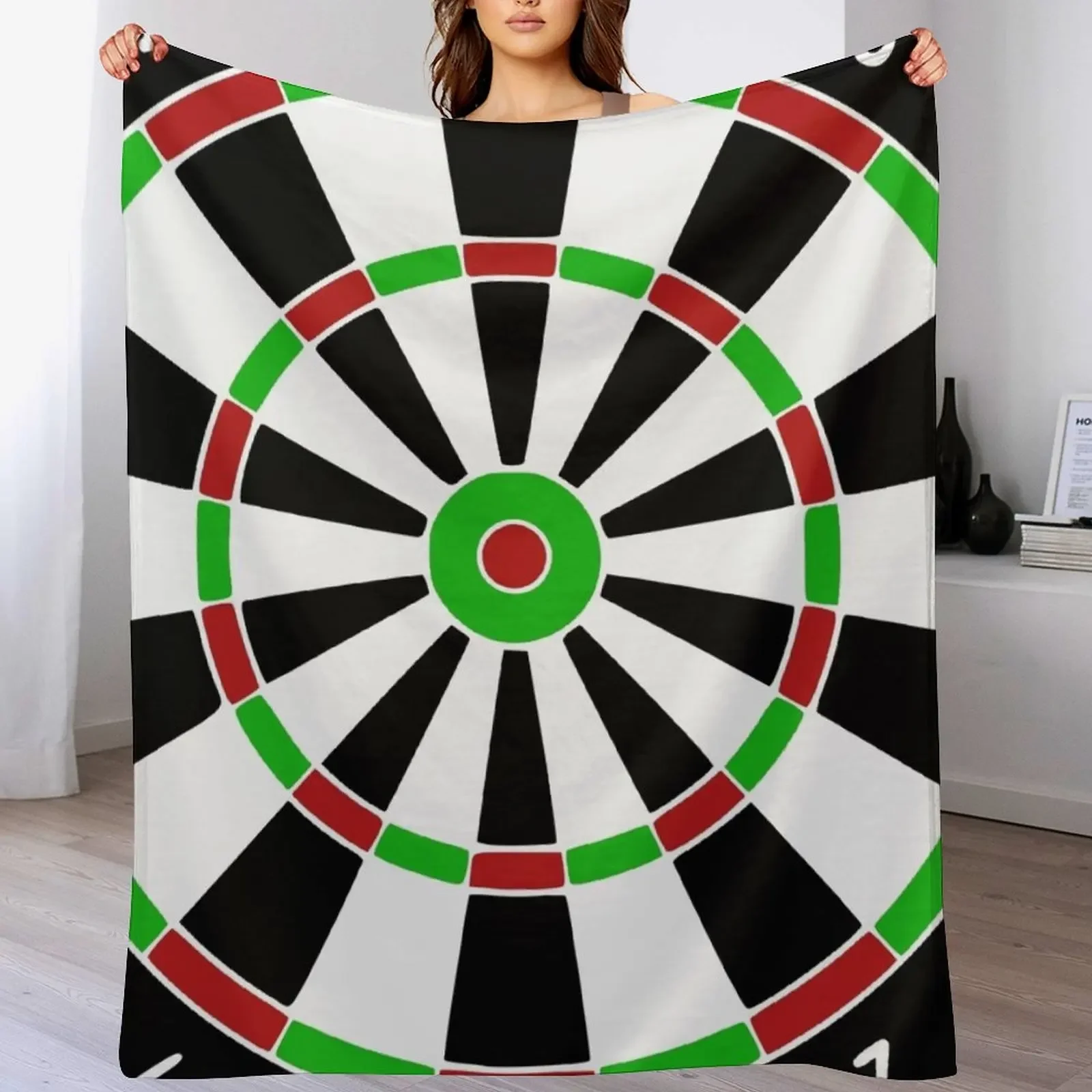 Darts Darts Dartboard bull Throw Blanket Faux Fur Soft Warm Blanket for Bed