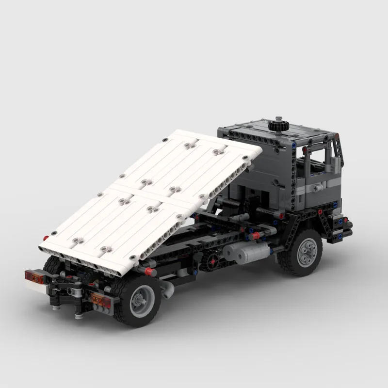 

MOC-97703 Классический грузовой трехсторонний самосвал с моделью строительного блока прицепа, 1278, детали, детская игрушка на день рождения для мальчиков в подарок