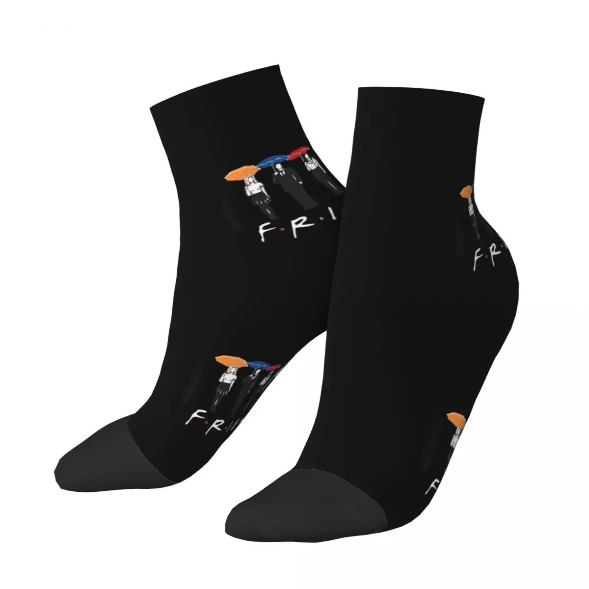 Novelty Mens Classic Friends TV Show Dress Socks Unisex Comfortable Warm 3D Printed Crew Socks