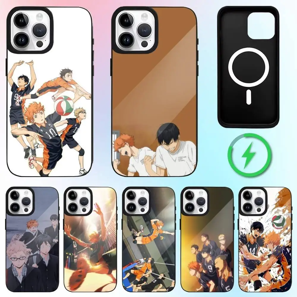 

Anime H-haikyuu K-Karasun Phone Case For iPhone17,16,15,14,13,12,11 Plus,Pro Max Magnetic Magsafe Wireless Charging