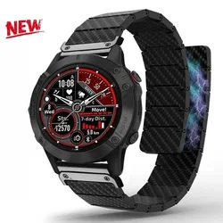 26mm 22mm Garmin Magnetic Strap Fenix7x solar 5 5x Plus 6 6x Pro 7 Carbon Fiber Pattern Smartwatch Bracelet Band Forerunner 945