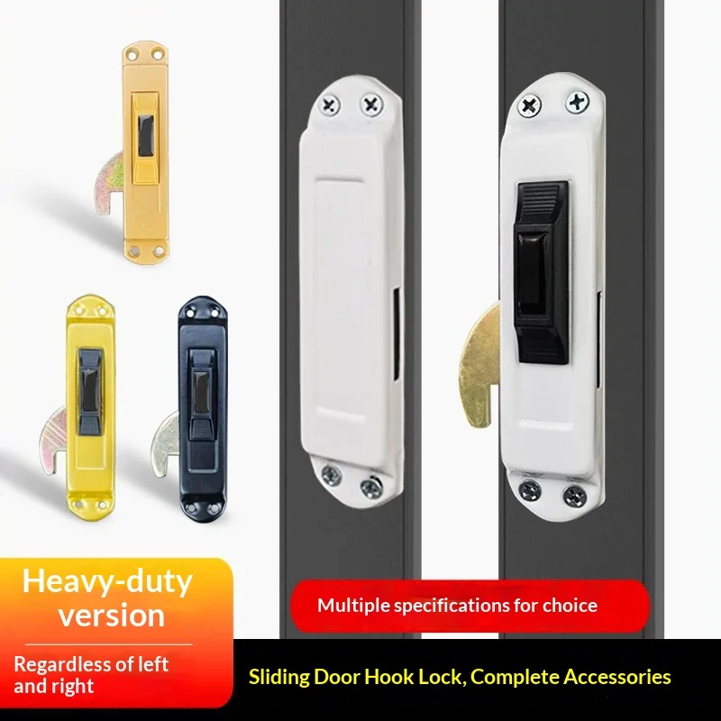 

Old Style Aluminum Alloy Door Window Sliding Door Lock Plastic Steel Sliding Door Hook Lock Floor Balcony Glass Lock Buckle