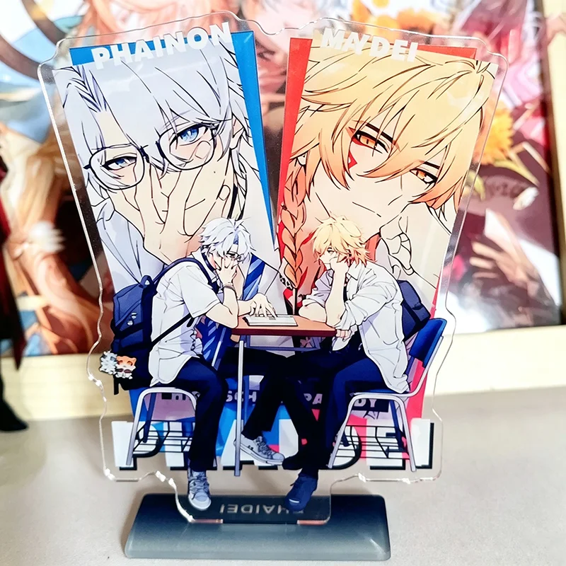 Game Honkai Star Rail Khaslana Phainon Mydei Cosplay Standing Plate Acrylic Figure Stand Desktop Ornament Decoration Prop