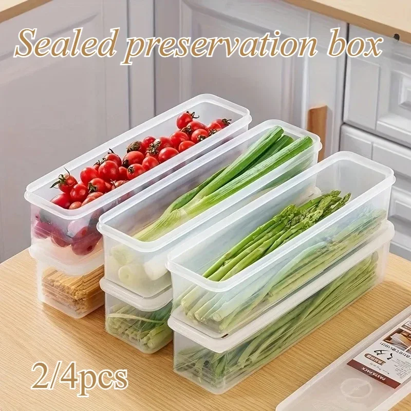

2/4pcs Box Fresh-keeping Food Container Cold Refrigerator Sealed Kitchen Fresh Fruit Box with Lid Jars Mini perfume Weed jar