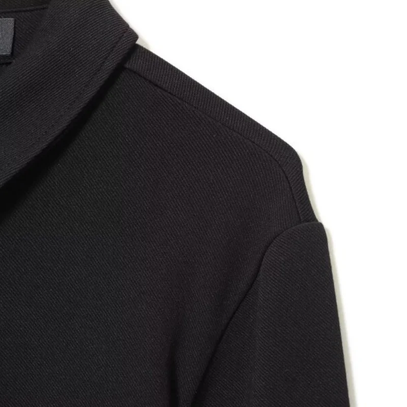 المرأة الخصر سترة مستقيمة مطوي فستان طويل الأكمام المفتوحة غرزة سيدة فستان أنيق موضة سليم صالح بدوره إلى أسفل طوق الشارع الشهير #5