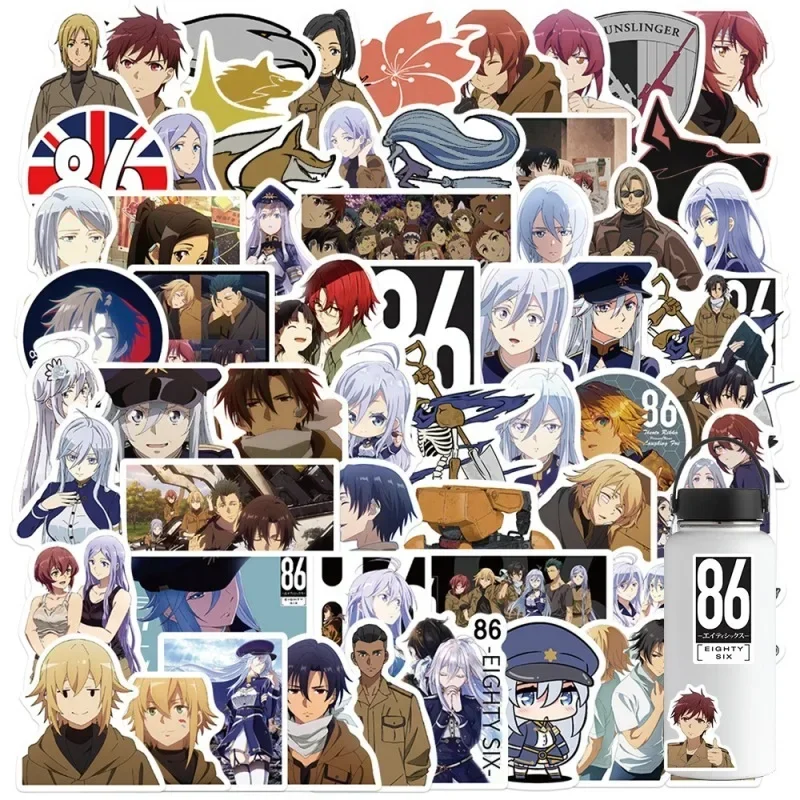 10/25/50Pcs 86 Eighty Six Stickers Cartoon Anime Graffiti Waterproof Sticker Kid Toys