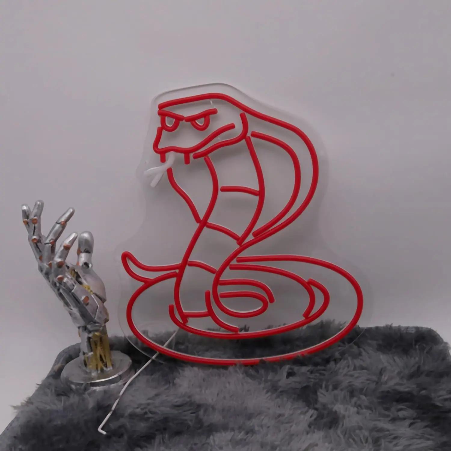 Snake Neon Sign USB Rattlesnake Neon Light Dimmable for Bar Man Cave Bedroom Pub Wall Decor  Aesthetic Birthday Gifts for Kid