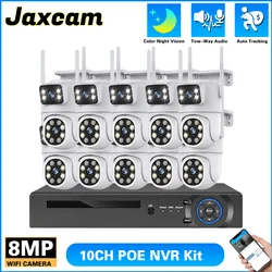10CH 4K POE NVR HD 6MP Dual Lens PTZ WIFI IP Home Security Cameras System Video H.265 CCTV Auto Track Wireless Surveillance Kit