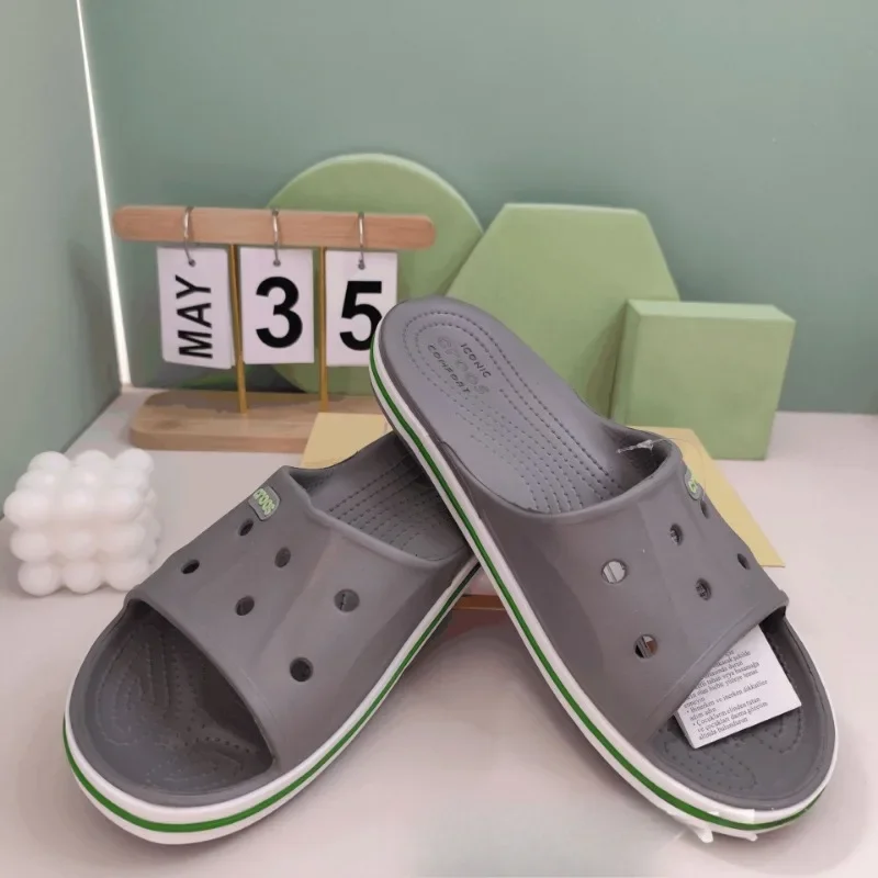

Summer new hole shoes one-word slippers beach shoes couple casual outdoor