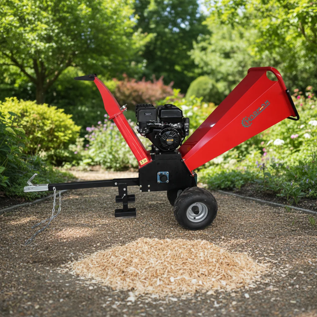 15HP  Powered Wood Branch Logger Shredder Wood Chipping Machine Portable Wood Shredder