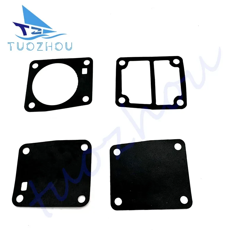 369-03302-0 369-03307-0 369-03306-0 369-03303-0 Set guarnizioni coperchio pompa per carburatore motore fuoribordo Tohatsu 5HP