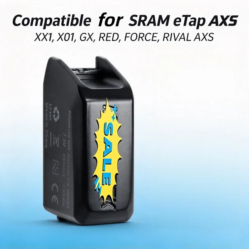 FOR SRAM ETap AXS Replacement Battery 500mAh, ABS Fire‑Resistant Shell Type‑C Charge for XX1, X01 and GX Cycling Groupsets