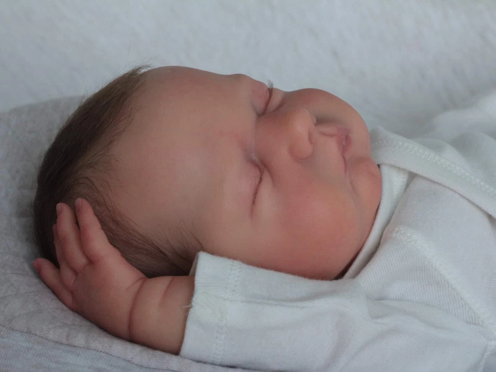 NPK 18'' Ręcznie Robiona Lalka Reborn MARLEY z Widoczną Skórą Malowaną 3D, Włosami Wszytymi Ręcznie, Kolekcjonerska, Realistyczna Lalka Artystyczna na Prezent