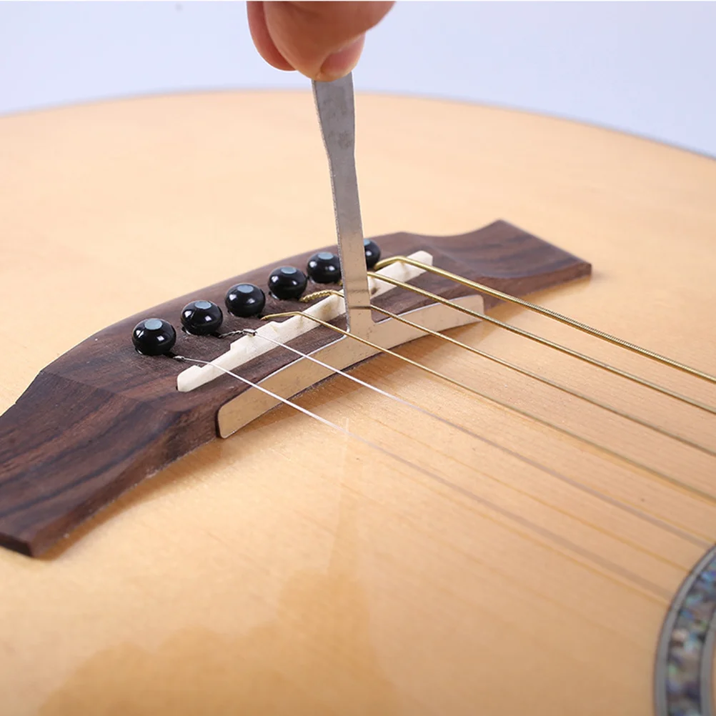 

9pcs Stainless Steel Guitar Measuring Calipers Compact Size For Electric Acoustic Bass String Radian Adjustment Tool