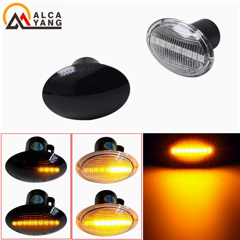 2X LED-Seitenmarkierungsleuchte Blinkleuchte Klar für FIAT 4S 63 3P NUOVA 500 ABARTH Ford KA DESDE Lancia YPSILON Maserati – Detail 14