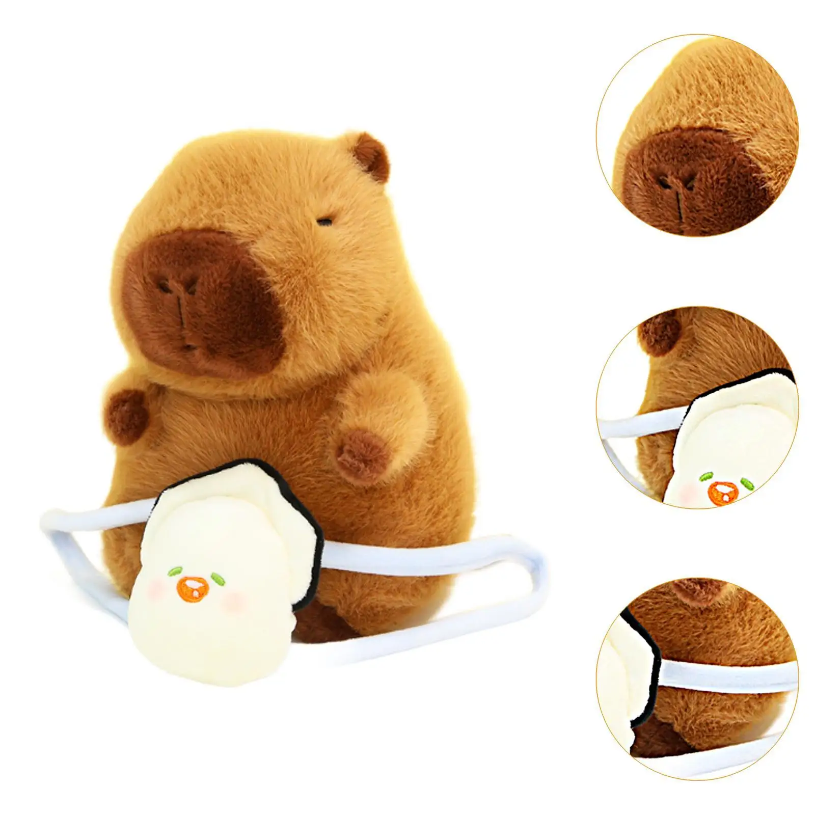 Schattige knuffeldier Capibara knuffel Comfortabele verjaardagscadeaus, autodecor,