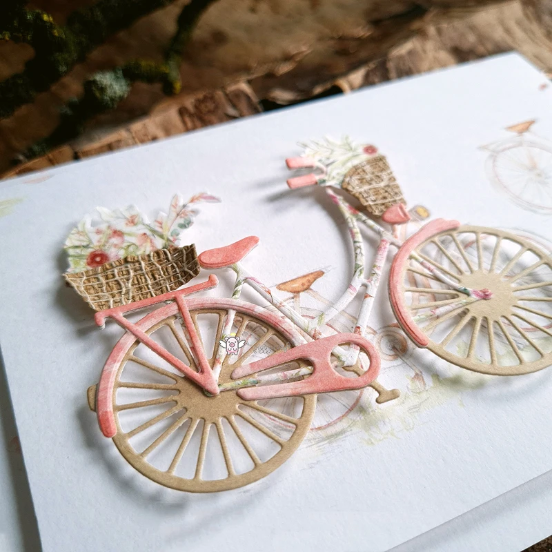 New Bicycle decoration metal Cutting Dies Stencils DIY Scrapbooking Paper/photo Cards Embossing Dies