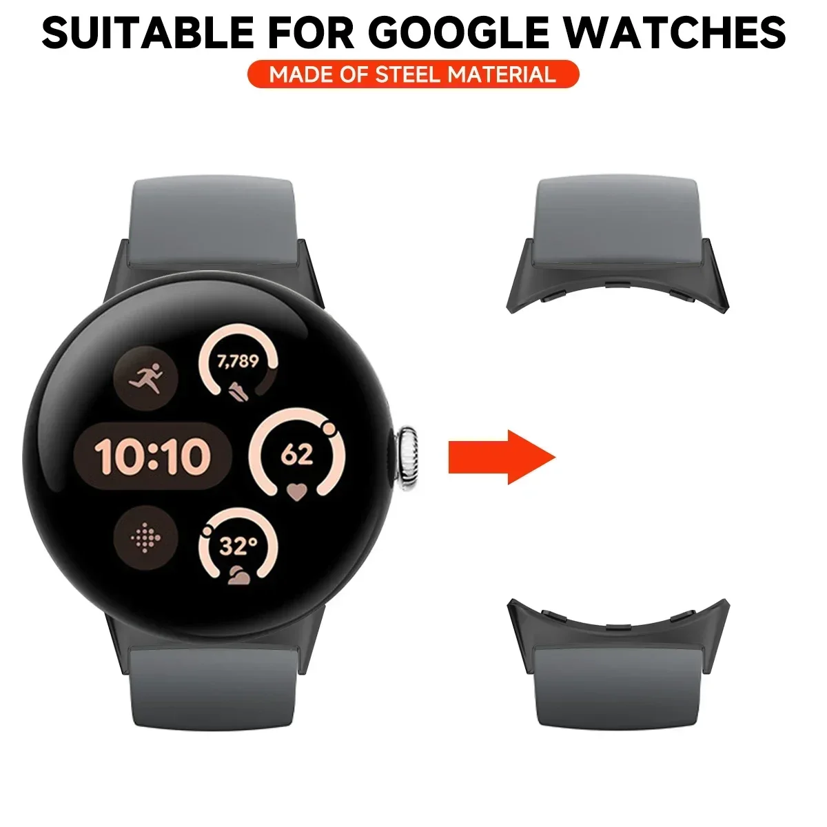 Watch Strap Connector Adapter for Google Pixel Watch