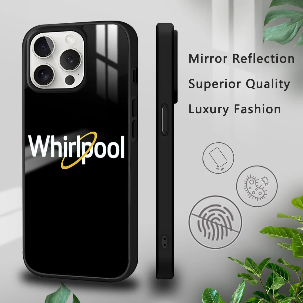 W-Whirlpool Luxury Phone Case For iPhone 16 15 14 13 12 11 Pro Xs Max Mini Plus Celulares Hard Funda