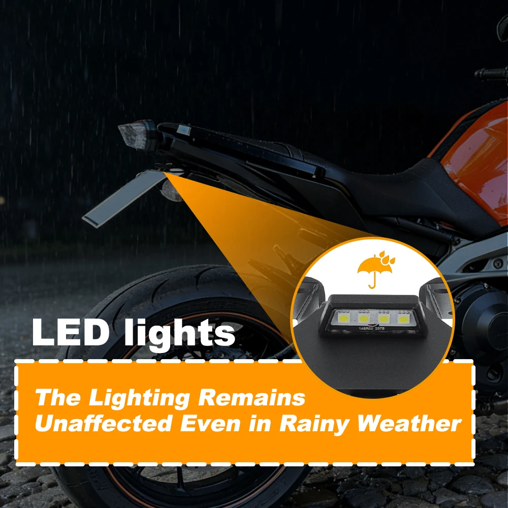 Misura per Yamaha MT-09 MT09 FZ09 FZ-09 2014 2015 2016 coda ordinata parafango eliminatore portatarga