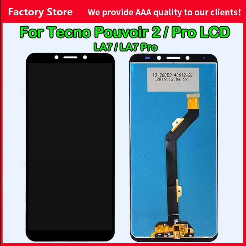 

High Quality 6.0 inches For Tecno pouvoir 2 LA7 pouvoir 2 Pro LA7 PRO LCD Display Touch Screen Digitizer Assembly Tools