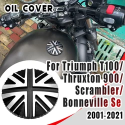 Motorcycle Petrol Fuel Gas Tank Cap Retro Oil Cover For Triumph Bonneville Bobber T120 T100 Street twin Scrambler 2001-2023