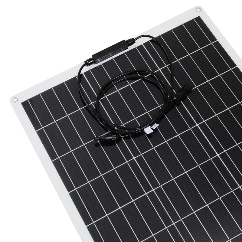 Imagem -04 - Kit de Painel Solar de 150w Carga para Bateria de 12v Portátil Flexível Células Solares Carregador de Bateria para Acampamento Carro Iate rv Telefone Móvel