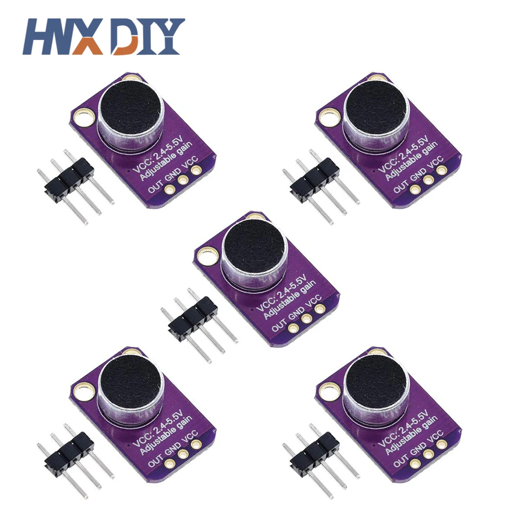 1-5 sztuk GY-MAX4466 moduł wzmacniacza mikrofonu elektretowego MAX4466 regulowane wzmocnienie dla Arduino