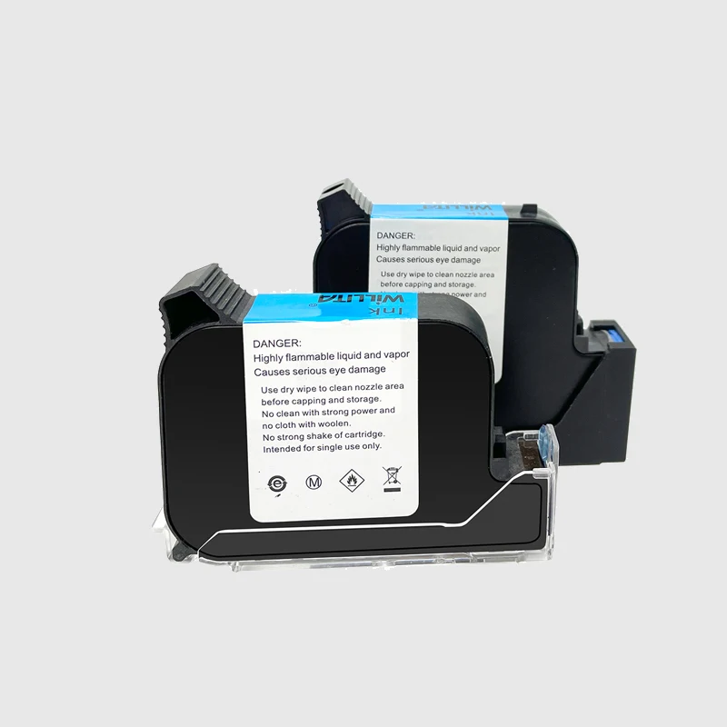 خرطوشة حبر ويلايتا الإيكولوجي المذيب - حبر متعدد الألوان سريع الجفاف 25.4 مم للطابعات المحمولة - 600 نقطة في البوصة محمول (غير مشفر)