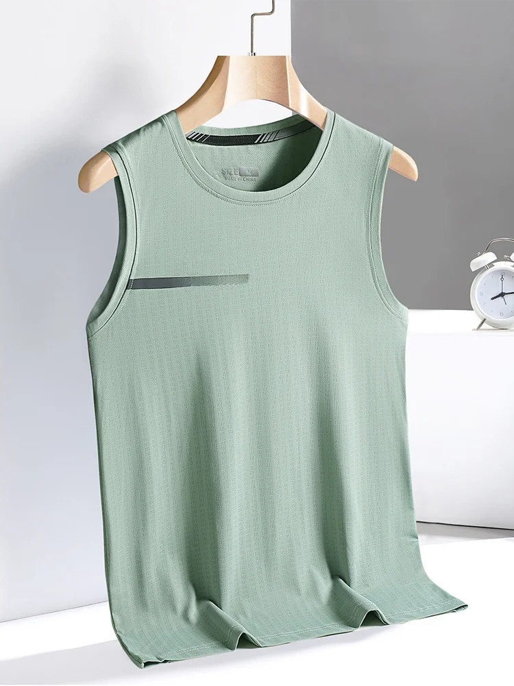 

Ice Silk Men's Vest Wide oulder Qui Dry Breathable Running Fitn Baskeall Tra And Field Svel T-irt