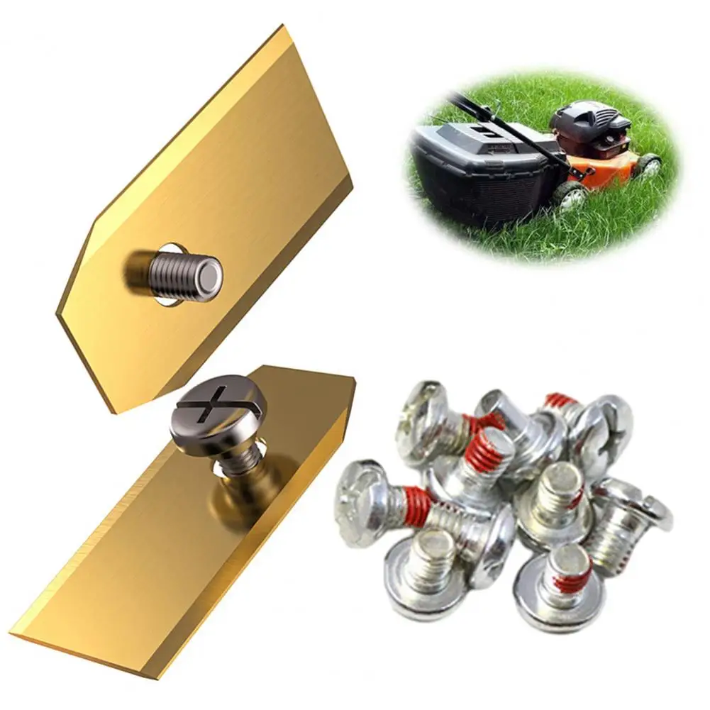Lawnmower Replacement Blades Lawnmower Blade with Mounting Screws Heavy Duty Universal Robot Lawn Mower Blade for Segway