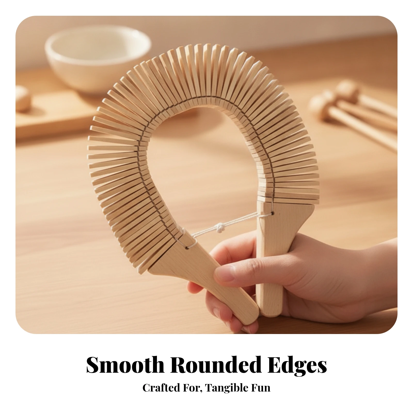 Wooden Snake Instrument Rhythmic Wooden Clacker Natural Wood Lightweight for Children, Classroom, Kindergarten