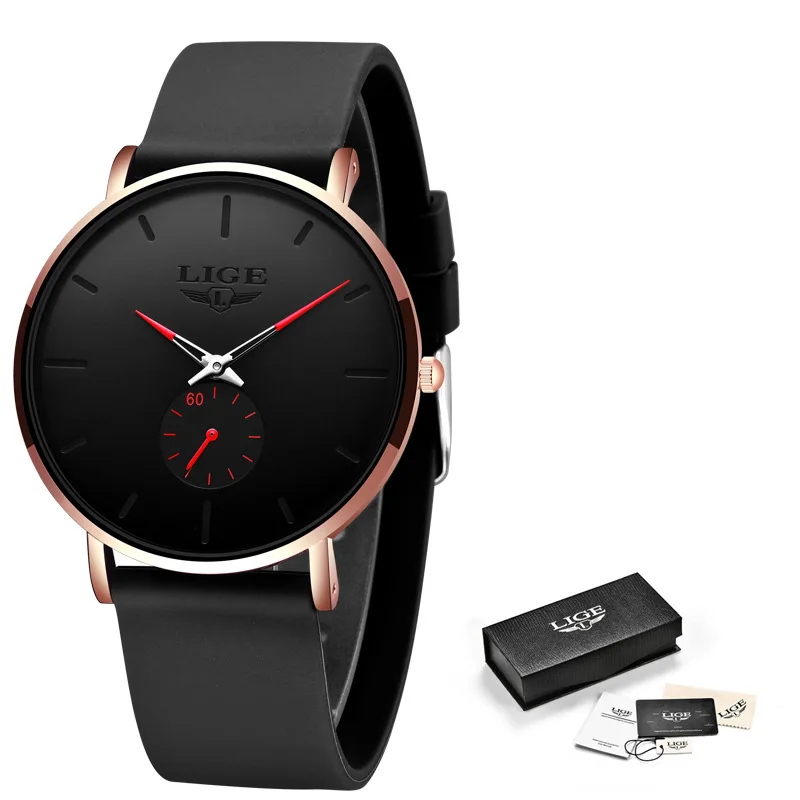 

Минималистичные часы с большим циферблатом | Водонепроницаемый кварц 50 м | Повседневные наручные часы унисекс