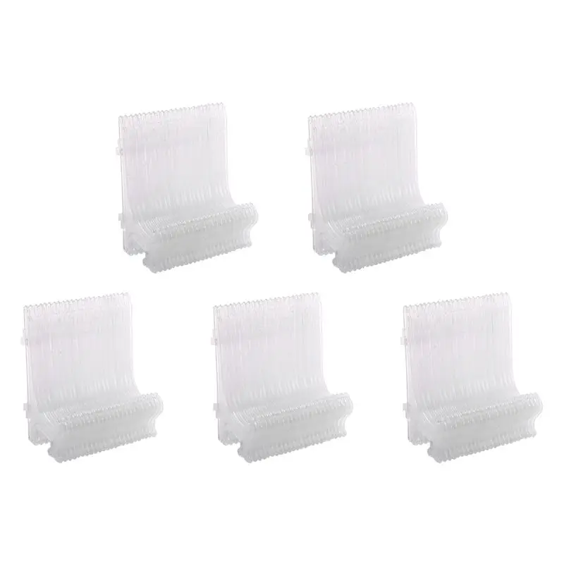 KYCOR-60Pcs Clear Easels Plate Holders Display Dish Rack Picture Frame Photo Book Pedestal Holder Display Stand Stander