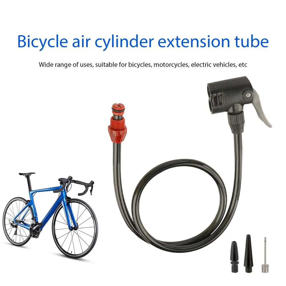 Bike Supplies Universal Bicycle Air Pump Extension Tube Extra-long Heat-resistant Connector for Tire Inflator Nozzle Accessories