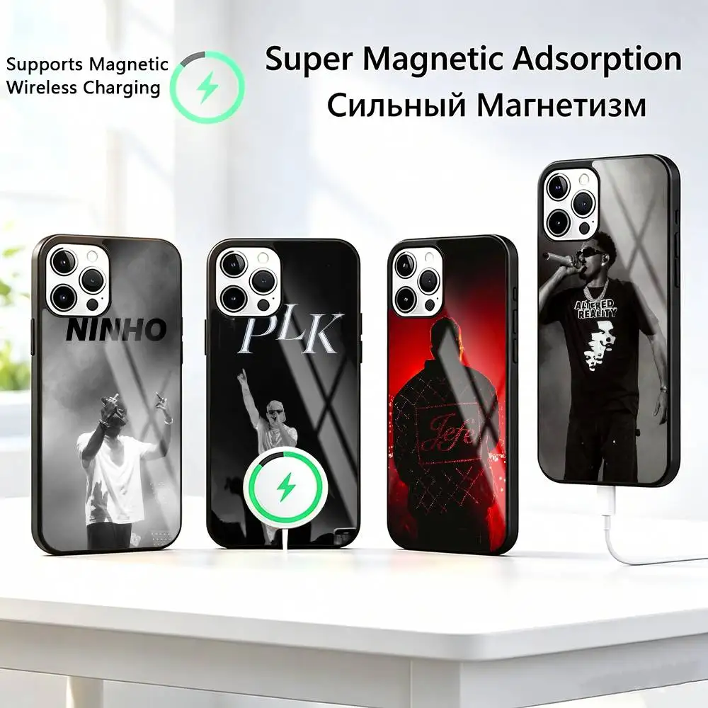 

PLK Rapper-r Phone Case For iPhone17,16,15,14,13,12,11 Plus,Pro Compatible with magnetic wireless charging