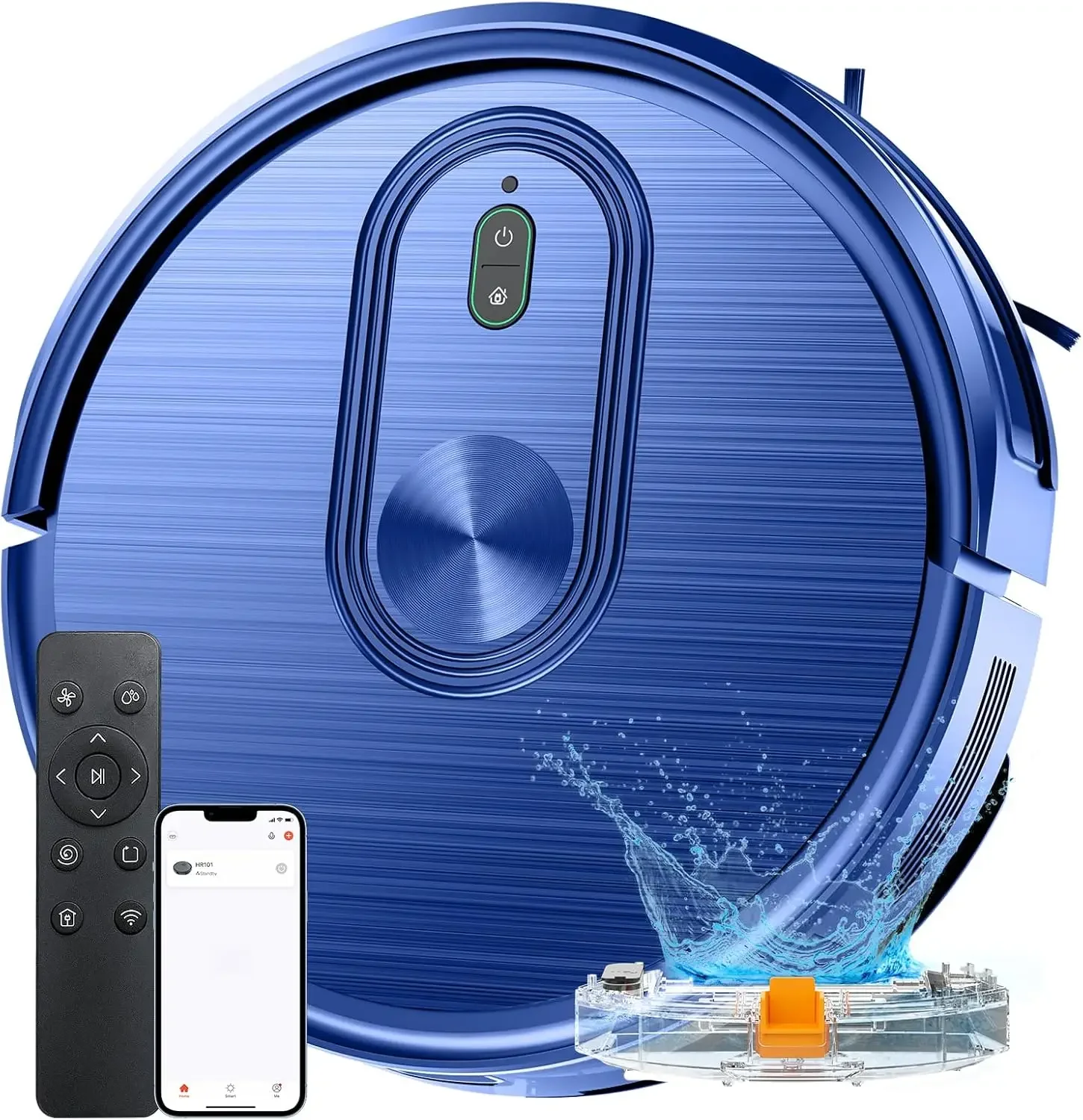 Vacuum and Mop Combo, 2 in 1 Mopping Robotic Vacuum with Schedule, App/Bluetooth/Voice, Max Suction 3200Pa, Self-Charging Robot