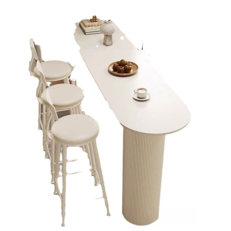 

Nordic, simple, light luxury, rock slab, bar table, small apartment, high foot