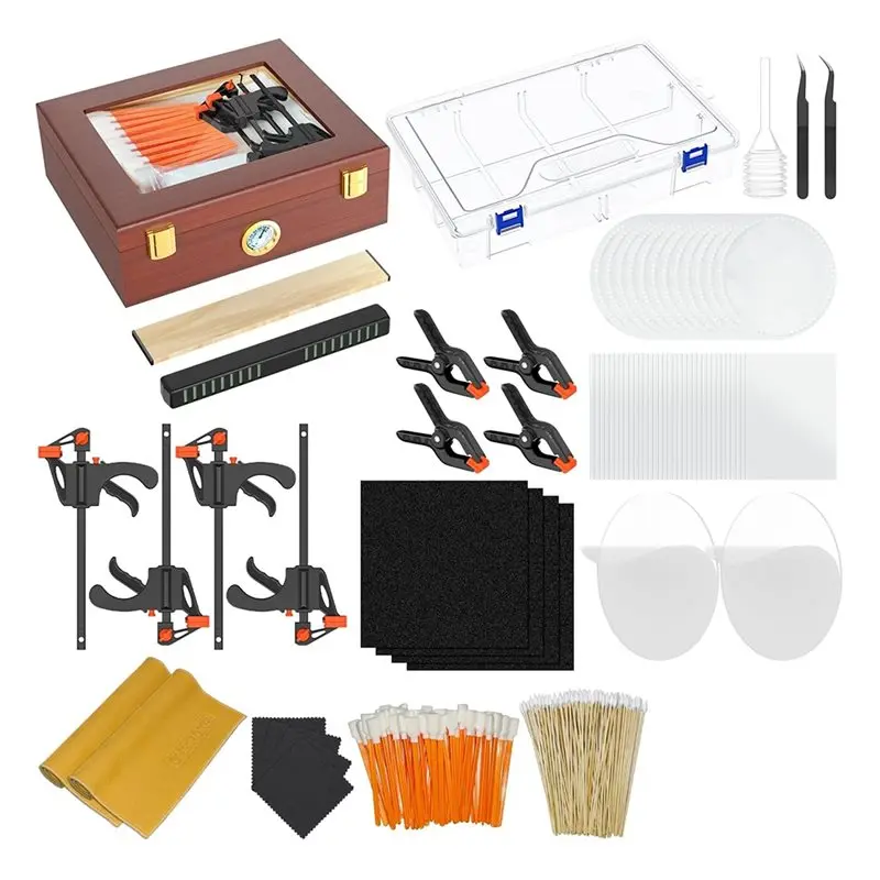 

【ELECTRONIC-ACCESSORIES】For Collectors Card Grading Flattening Kit, Card Restoration Repair Fix Kit 313Pcs Trading Card Cleaning