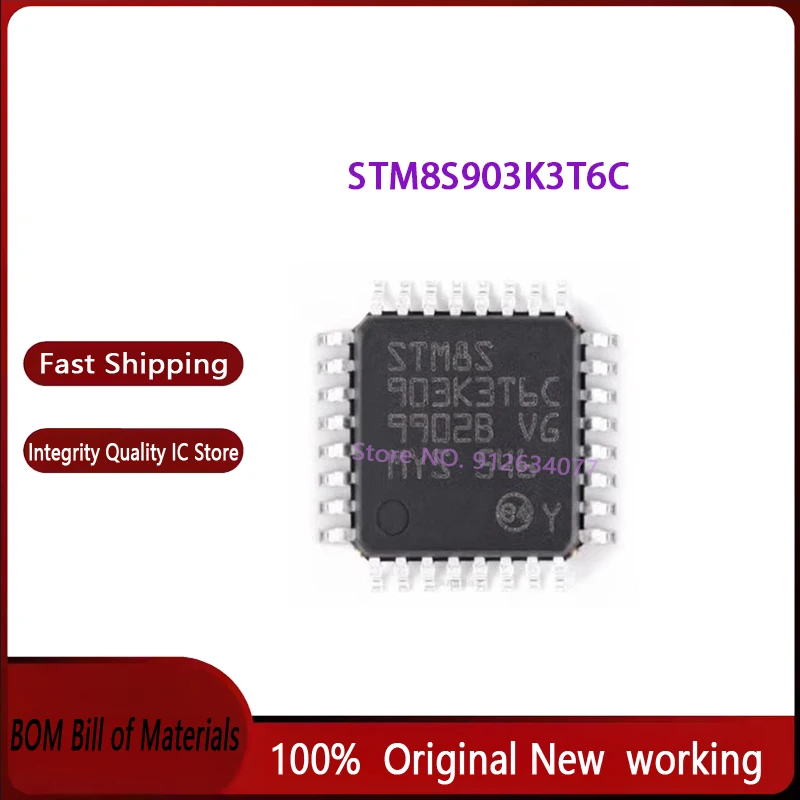 10pcs~100pcs/lots STM8S903K3T6C STM8S 903K3T6 QFP-32 New original IC In stock!