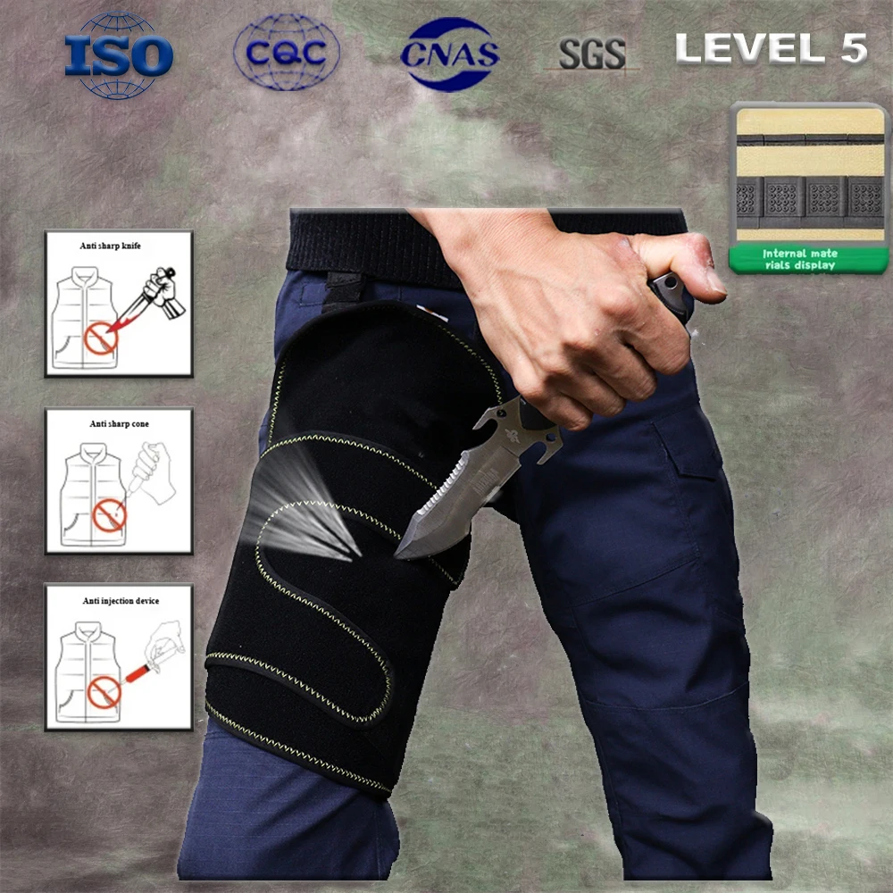 

SGS Level 5 Stab Resistant Leg Guards Tactical Anti Stab Pants Leg Armor Police Security Safety Self-defense Protective Gear