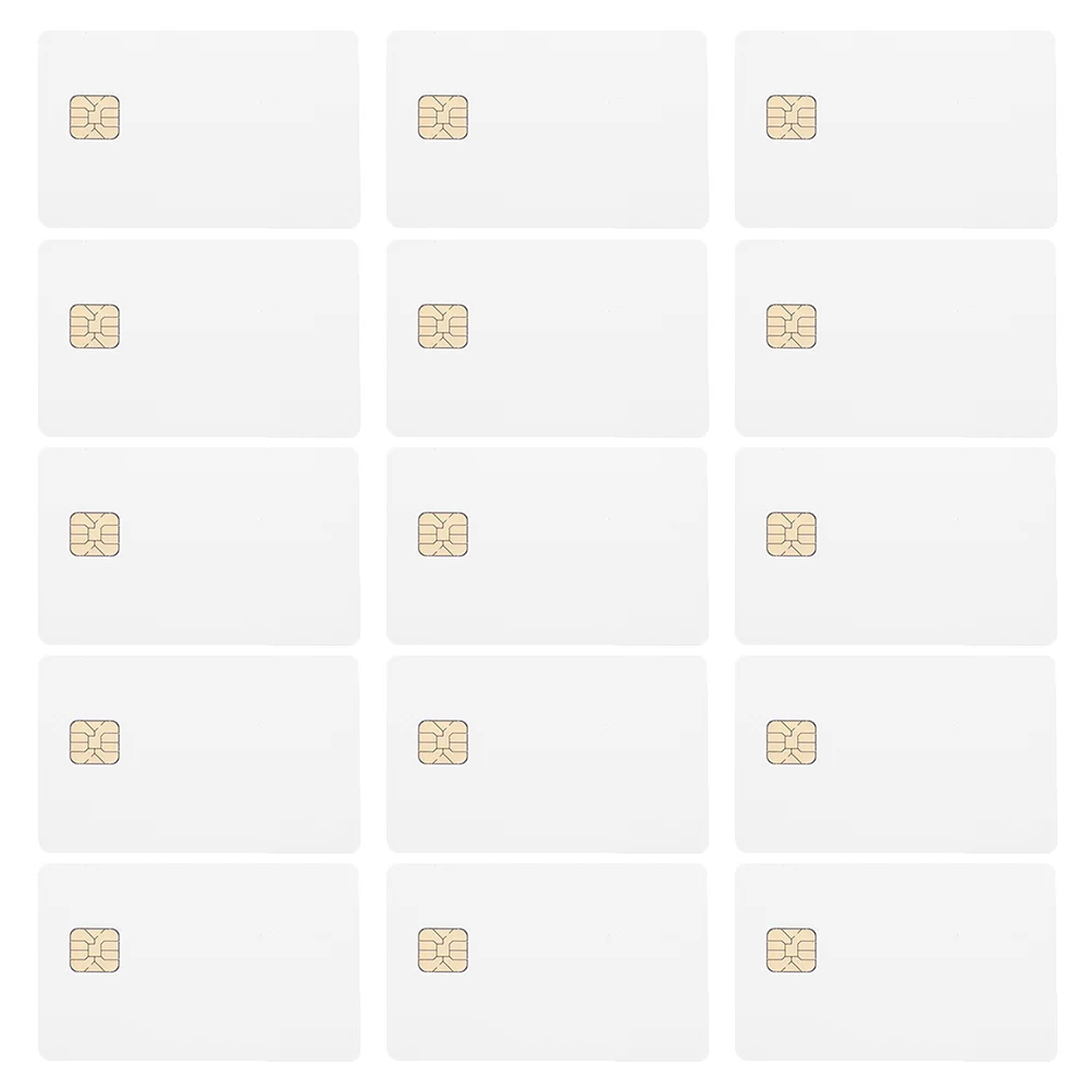 

15pcs IC Card White PVC Blank Cards 16k Memory for Access Control System Attendance Safe Material Easy Operation