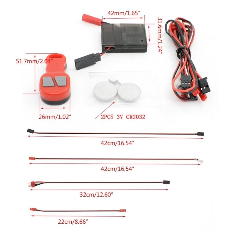 Parte modifica del controller salvataggio argano per auto 1/10 R/C per Crawler SCX10 15UB