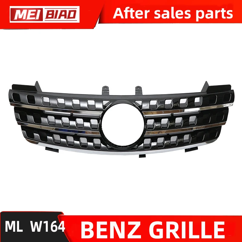 For Mercedes Benz ML 2005-2008 Grille Front Center Net  Replace Part OEM 1648800685 Silver Black